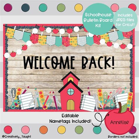 Welcome Back Back To School Fall Bulletin Board Kit Etsy