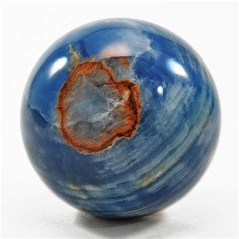 Blue Onyx 301 Inch 142 Lbs Natural Crystal Sphere Argentina Blue