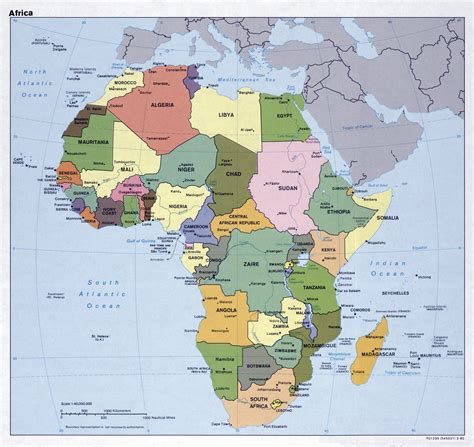 Africa Map With Capitals Printable