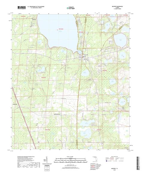 Mytopo Melrose Florida Usgs Quad Topo Map