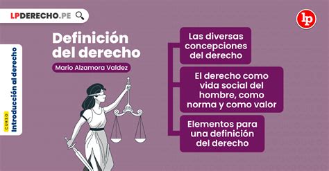 Definición Del Derecho Explicado Por Mario Alzamora Valdez Lp