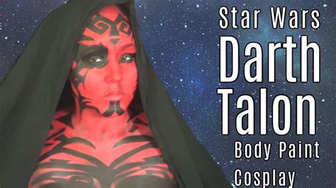 Star Wars Darth Talon Makeup And Body Paint Cosplay Tutorial