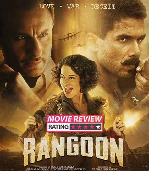 Rangoon Movie Review Kangana Ranaut Shahid Kapoor And Saif Ali Khans