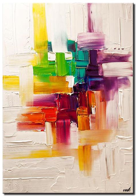 Painting For Sale Colorful Abstract Painting On White