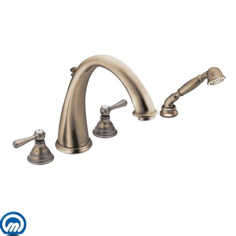 For added flexibility, it boasts a matching handshower for target rinsing, washing or cleaning. Faucet.com | T922AZ in Antique Bronze by Moen