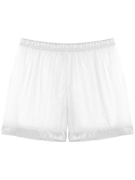 Iiniim Men S Sheer Mesh See Through Loose Lounge Thong Boxer Shorts Underwear Walmart Com