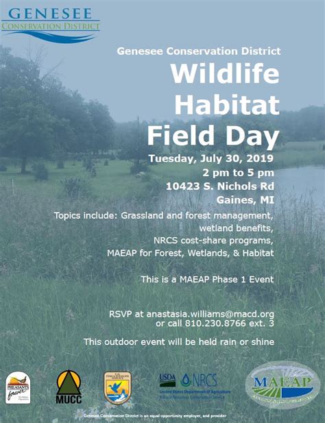 Wildlife Habitat Field Day Michigan United Conservation Clubs