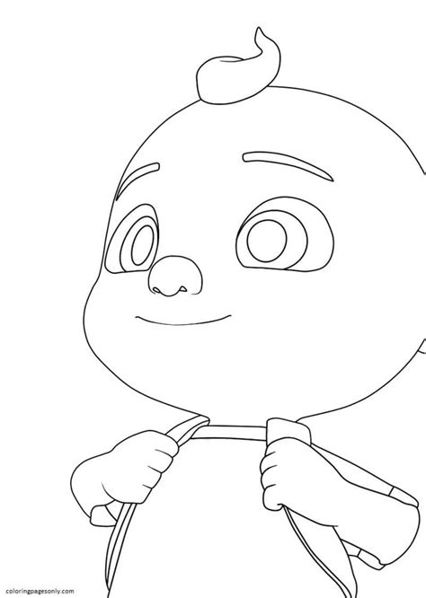 Little Johnny And Pumpkin Coloring Pages Cocomelon Coloring Pages