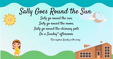 Sally Goes Round The Sun Printable Lyrics Origins And Video
