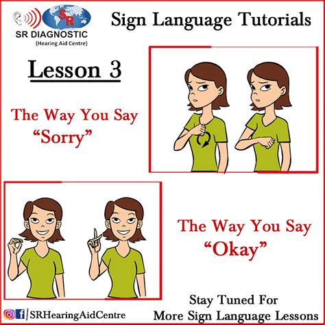 Sign Language Tutorials Lesson 3 Hearingaidcentre Signlanguage