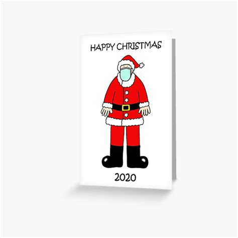 Get up to 35% off. "Coronavirus Christmas 2020 Santa Claus in a Face Mask" Greeting Card by KateTaylor | Redbubble