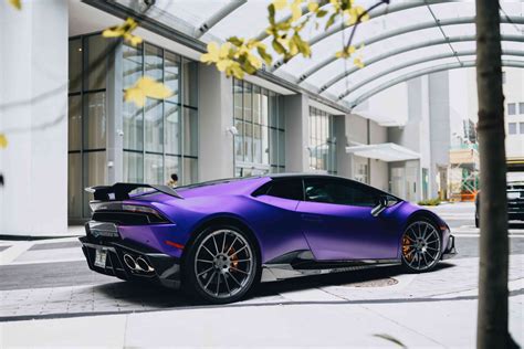 2017 Lamborghini Huracan Mansory Purple Mvp Miami Exotic Rentals