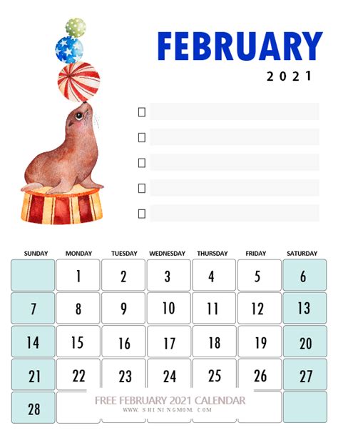 Free Printable February 2021 Calendar 12 Awesome Designs Laptrinhx