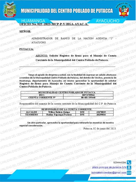 Solicitud De Cambio De Firma 2023 Banco De La Nacion Pdf