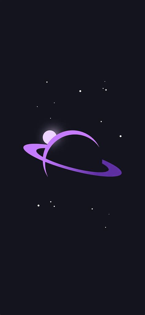 Saturn Planet Space Vector Art Purple Hd Phone Wallpaper Peakpx