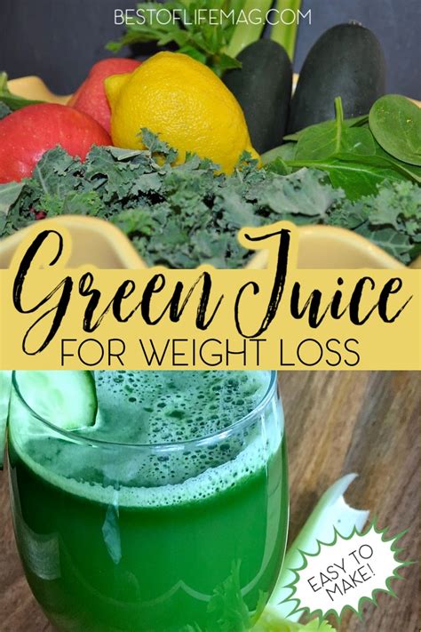 Green Juice Recipe To Lose Weight The Best Of Life Magazine