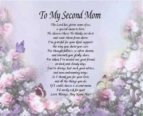 To My Secondmom The Lord Hasgven Some Ofus A Spec Nvm To Love Me Chooses Those Me Thine Are