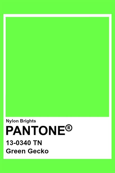 Green Gecko Pantone Pantone Green Pantone Colour Palettes Pantone