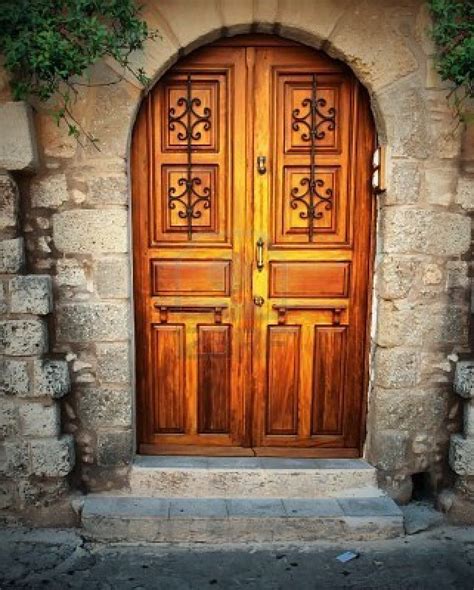 Ancient Door In Rhodes Island Greece Stock Photo Cool Doors Unique
