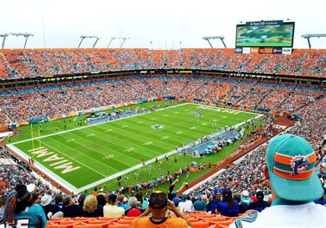 The miami dolphins are a professional american football team based in the miami metropolitan area. Sun Life Stadium, Miami Dolphins football stadium ...