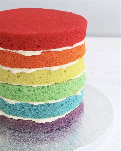 Rainbow Cake Rainbow Cake Buttercream Cake Celebration Cakes Vanilla