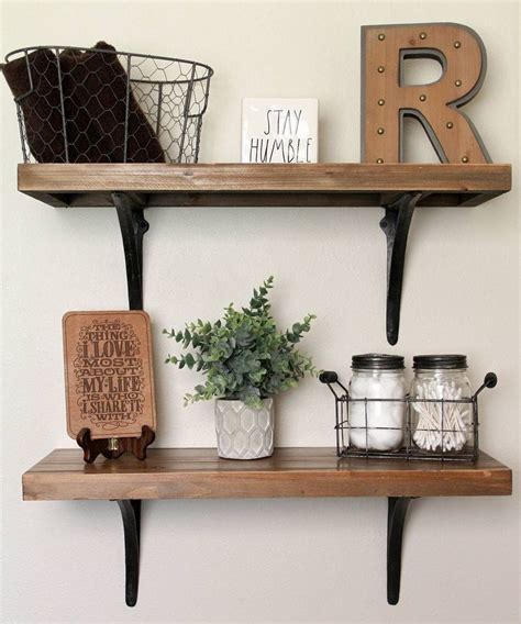 Diy industrial shelves for the bathroom diy wooden crate shelves.set of wooden wall shelves to easily double (if not triple) the existing storage in your bathroom. 35 Comfy Diy Wooden Shelves Design Ideas For Bathroom ...