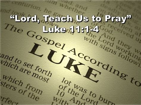 “lord Teach Us How To Pray” Part 1 Sanford Church Of Christ