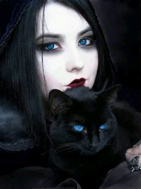 Gothic Girl W Black Cat Gothic Girls Goth Dark Beauty
