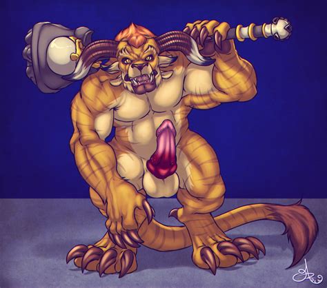 Rule 34 Anthro Balls Biceps Big Muscles Charr Claws Erection Feline