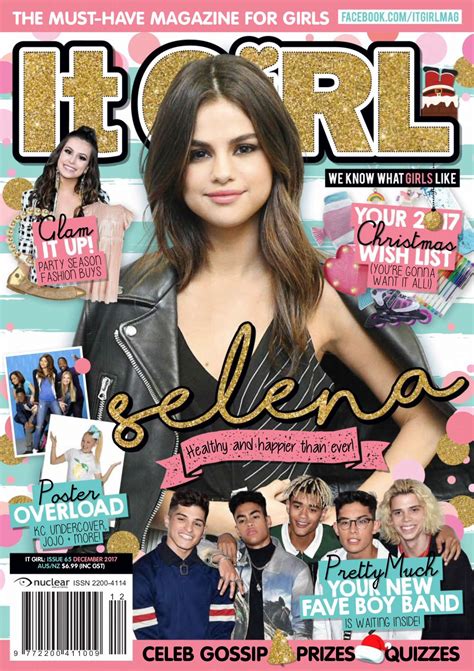 Selena Gomez It Girl Magazine December 2017 Gotceleb