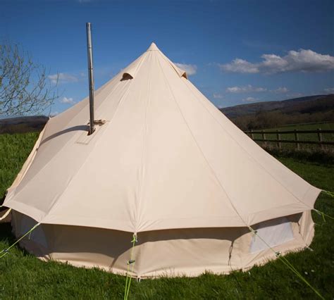 4m Fire Retardant Bell Tent With Stove Hole Life Under Canvas