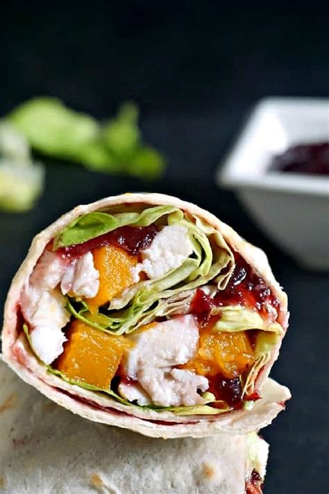 Leftover Turkey Wraps With Cranberry Sauce My Gorgeous Recipes
