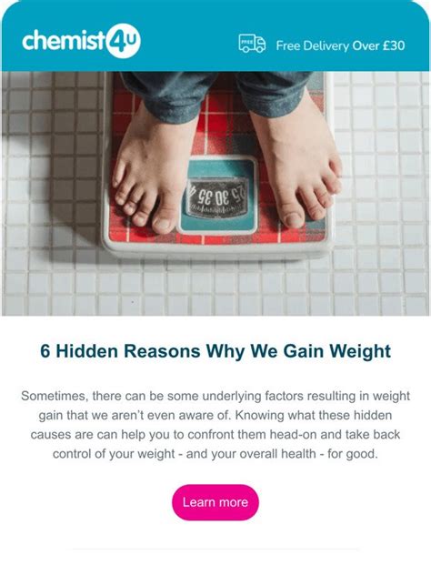 Chemist 4 U 6 Hidden Reasons Why We Gain Weight Milled
