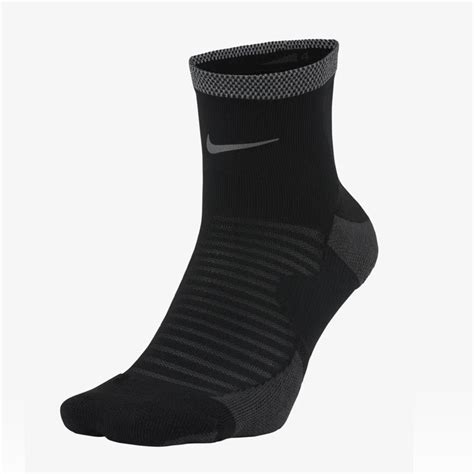 jual kaos kaki lari pria nike dri fit spark cushioned ankle running socks black original