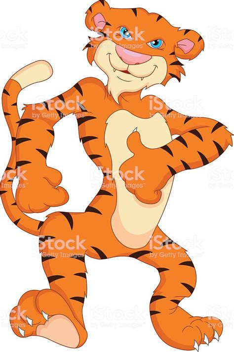Cute Tiger Cartoon Stock Vector Art And More Images Of 2015