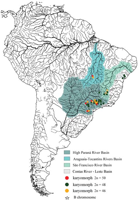 Map Of South America Highlighting The Hydrographic Basin Of The Paraná