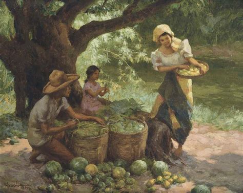 Fernando Cueto Amorsolo Philippines 1892 1972 Under The Mango Tree