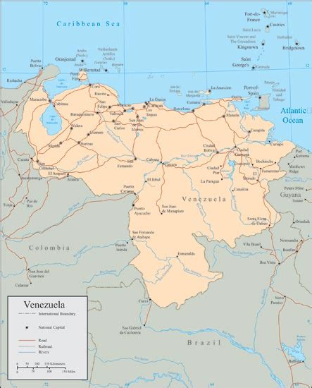 Venezuela Map Vector