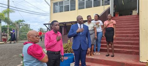 Minister For Health Wellness And Religious Affairs Visits Schools In Happy Hill Now Grenada