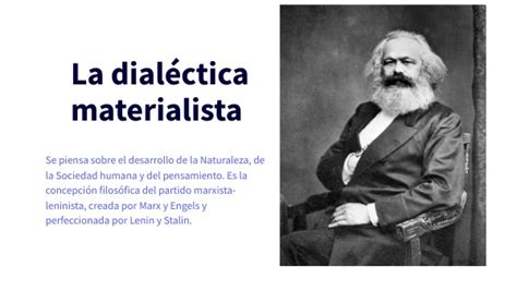 Marx dialéctica materialista