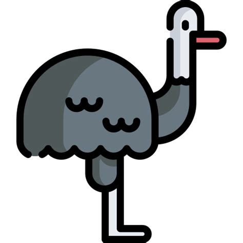 Emu Special Lineal Color Icon