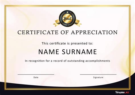 Honor your top employee with an employee of the year certificate. 30 Free Certificate of Appreciation Templates and Letters