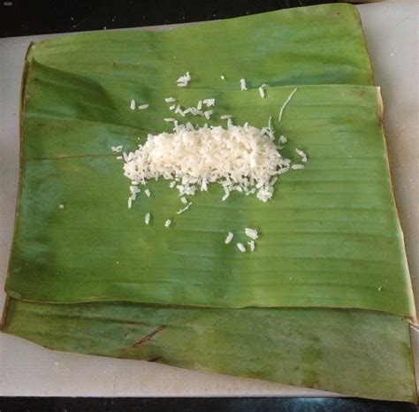 Khmer Festive Sweet Num Ansom Chek Banana Filled Steamed Rice Cakes