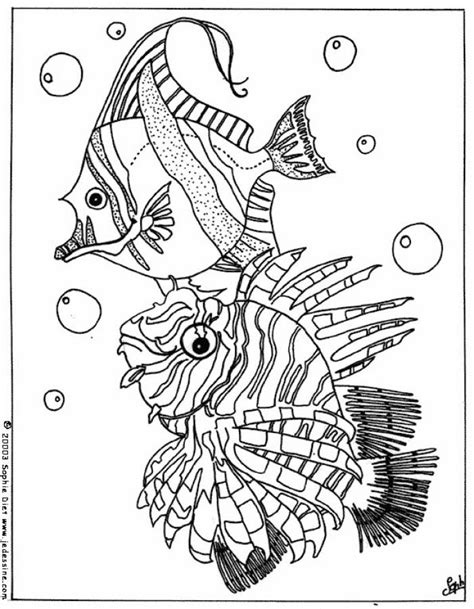 tropical fishes coloring pages hellokidscom