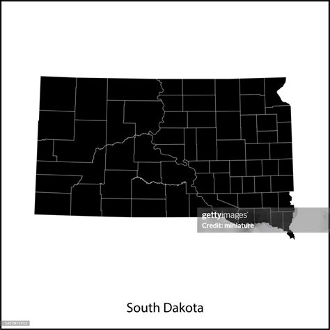 South Dakota Map High Res Vector Graphic Getty Images