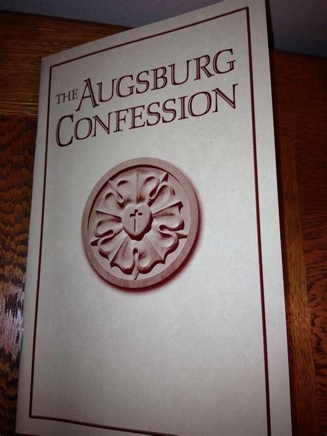 The Three In One God Augsburg Confession