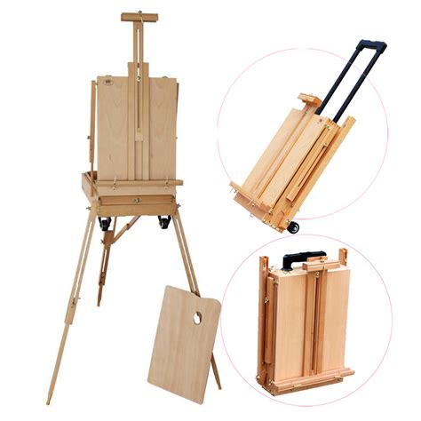 French Easel Wooden Sketch Box Portable Folding Art Artist Painters