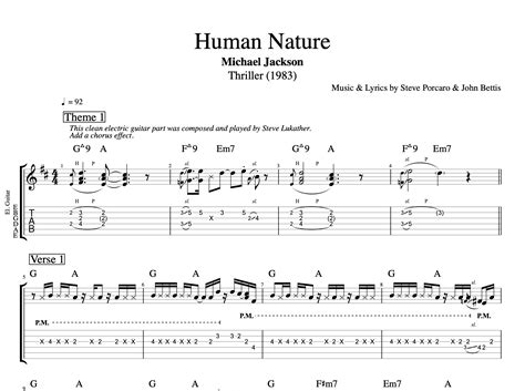 Human Nature Michael Jackson Vocals Guitar 6 Keyboards