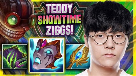 teddy showtime with ziggs in euw soloq t1 teddy plays ziggs adc vs jhin youtube