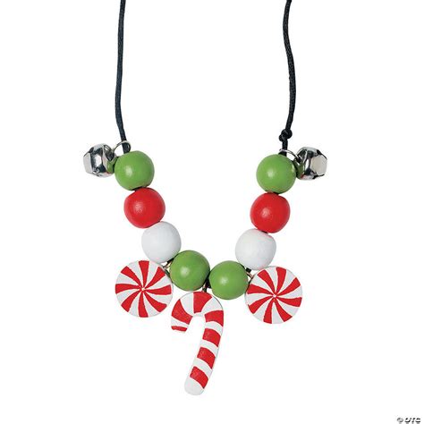 Beaded Candy Cane Necklace Craft Kit Discontinued